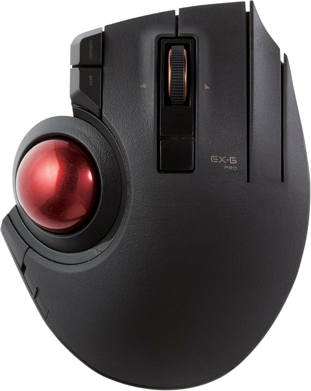 Elecom EX-G PRO Ergonomikus Trackball Egér 3 az 1-ben Csatlakozás 8 Gombos USB Vezetékes Bluetooth Optikai Technológia