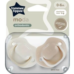 Tommee Tippee Moda játszócumi 2db 0-6hó - bézs/barna 122323894 - Tommee Tippee