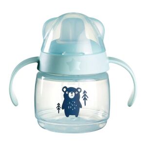 Tommee Tippee Transition cup itatópohár 150ml 4hó+ kék maci 122323939 - Tommee Tippee