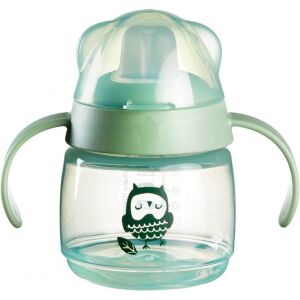 Tommee Tippee Transition cup itatópohár 150ml 4hó+ zöld bagoly 122323941 - Tommee Tippee