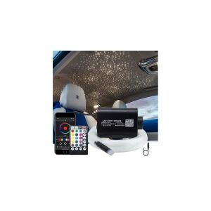 Kit AutoREY RGBW cu fibră optică pentru plafon cu stele auto, cu controler și aplicație - Lumini auto