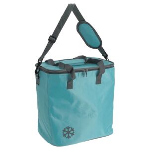 Türkisfarbene isolierte Kühltasche mit Schultergurt und Griff, 18L Fassungsvermögen - Kühltaschen, Kühlakkus