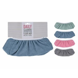 4er Set Excellent Houseware Besenbezüge, Mikrofaser, 31x11 cm, mehrfarbig 122341002 - Moppkopf