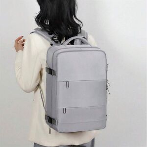 Rucsac universal negru pentru laptop de cabină purtat de o persoană - Malatec