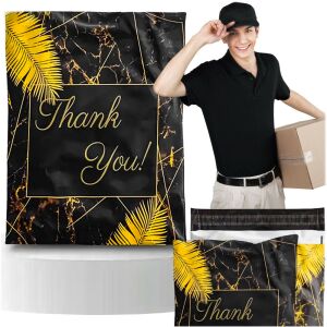 Torebki kurierskie foliowe mocne koperty foliowe 255x370 dziękuję 50szt 122344184 - Koperta