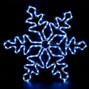 Świąteczne lampki LED w kształcie płatka śniegu, 40cm, 110 LED, białe, do użytku zewnętrznego - Lightshine, Dekoracja świąteczna na zewnątrz, Ozdoby choinkowe, Dekoracja świąteczna i Kostium Świętego Mikołaja