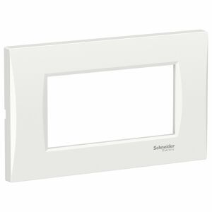 4-Modul-Rahmen gebogen, weiß, Schneider Easy Styl 122345104 - Rahmen für Schalter