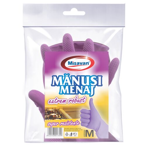 Misavan rendkívül robusztus takarítókesztyű, M-es méret, 1 pár/szett 122345107