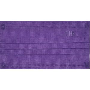 Mască medicală THK de culoare violet, 3 straturi, 3 pliuri - Mască pentru gură