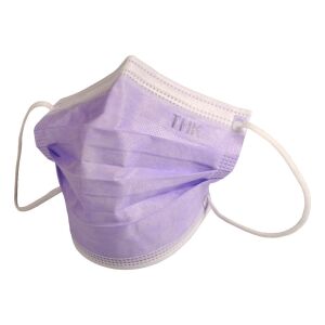 Set 10 de bucati Masti medicale faciale, THK , ambalate individual, 3 pliuri, 3 straturi, Violet/Alb 122348148 - Mască pentru gură