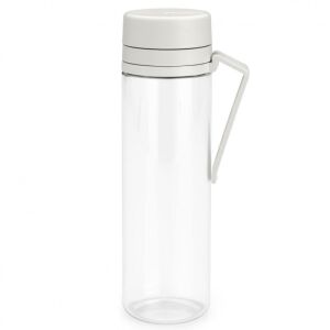 Flacon Brabantia Make&Take 1006280, 500 ml, Cu sita, Protectie la scurgere, Deschidere larga, Gri deschis/transparent