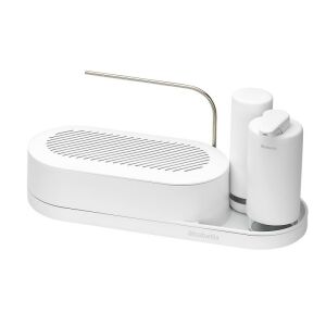 Brabantia SinkStyle 1008503 fehér konyhai mosogató szervező szappanadagolóval és szárítóráccsal - Edényszárító