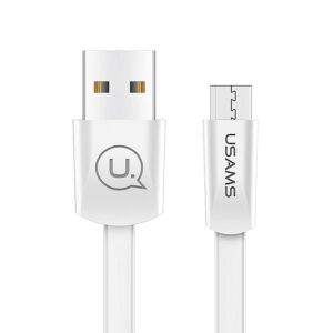 Cablu de încărcare și date micro USB USAMS U2 SJ201MIC02, alb, 120 cm, 2000 mA - USAMS Cabluri USB