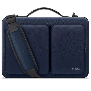 Tech Protect Defender Bag, geantă pentru laptop de culoare albastru închis pentru dispozitive de 13-14 inci, cu curea de umăr - Genți și huse laptop
