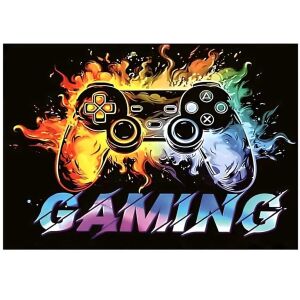 Beltéri, szobai szőnyeg, játék minta, 80 x 50 cm, RC-K-1541, mintás/fekete