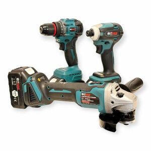 Hitman BACD-2453R Akkus szerszámkészlet, 62V Li-ion akkumulátor, fúró, ütvecsavarozó, sarokcsiszoló - HITMAN