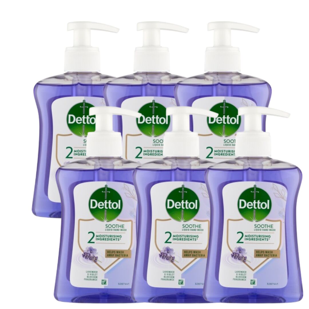 E-shop Dettol Levanduľové tekuté mydlo 6x250ml