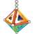 Geomag Rainbow mágneses Építőjáték 72db 41184308