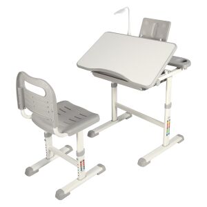 Timeless Tools Biurko dziecięce wielofunkcyjne z regulacją wysokości-szare