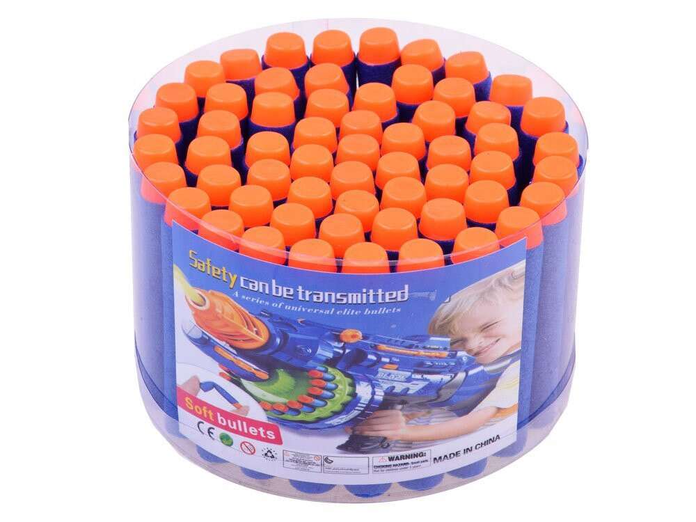 Szivacslövő Töltények - 59 db - Kék-Narancs