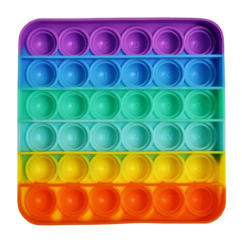 Pop It négyzet színes játék - Anti-stressz 