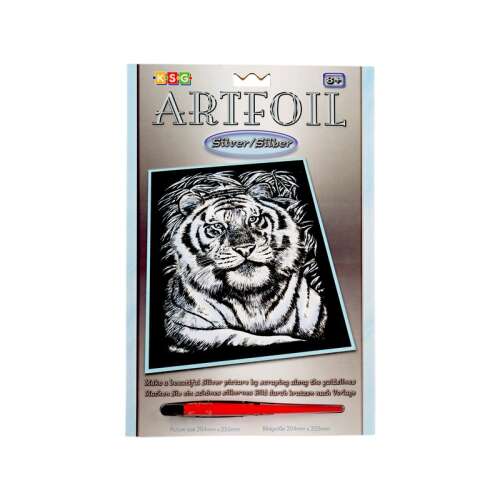 Zestaw do rysowania Artfoil, srebrny syberyjski tygrys, 8+
