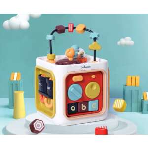 Kockaválogató játék hanggal és fényekkel, formaválogató, gyöngyfűző, fogaskerekek és egyéb funkciókkal, csecsemőknek és kisgyermekeknek - Nonbrand Interaktív gyerek játék