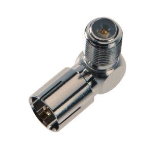 Triax IEC aljzat - F aljzat 90 fokos adapter 122365855 - Koax csatlakozó