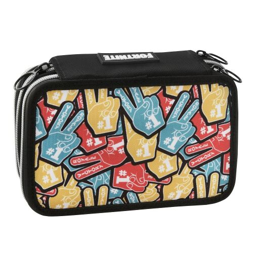 Penar Fortnite cu degete de spumă, negru cu design cu degete de spumă colorate