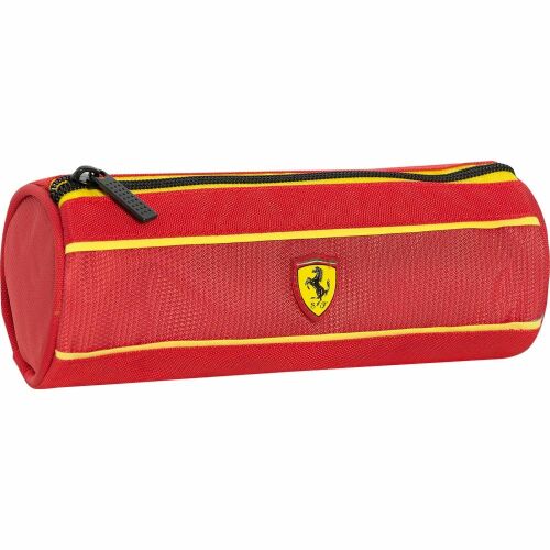 Hengeres tolltartó Ferrari Red, Scuderia Ferrari logóval, iskolai kellékek