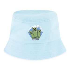 Minecraft modrá detská vedierková čiapka s dizajnom Creepera - Detské čiapky, súpravy