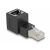 Delock RJ45 Stecker - RJ45 Buchse Adapter Cat.6A 90 Grad Winkel nach oben gebogen (87861) 122371205