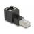Delock RJ45 Stecker - RJ45 Buchse Adapter Cat.6A 90 Grad Winkel nach oben gebogen (87861) 122371205