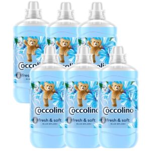 Coccolino Fresh & Soft Blue Splash koncentrát na zmäkčenie tkanín, 6 fliaš - Pranie