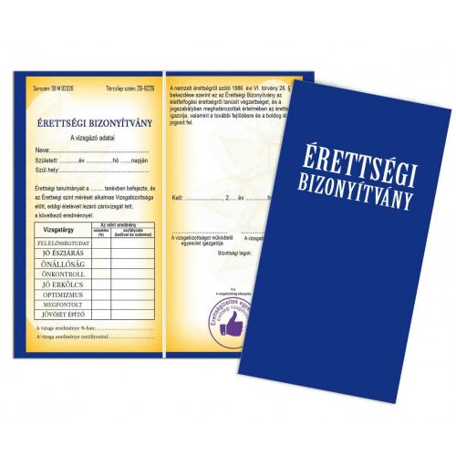 Vicces érettségi bizonyítvány ajándék - Vicces bizonyítvány