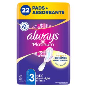 Absorbanți Always Platinum Day & Night, dimensiunea 3, 22 bucăți - Absorbante