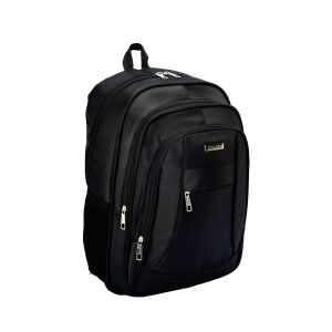 Rucsac laptop negru Dollcini de 17 inch, vedere unghiulară - Genți și huse laptop