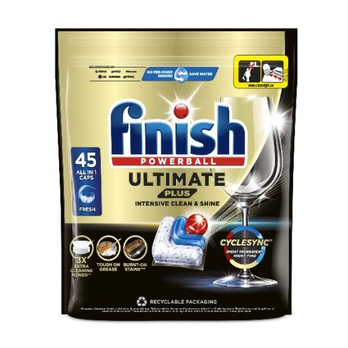 Finish Ultimate Plus kapsule za perilicu posuđa, pakiranje od 45 komada