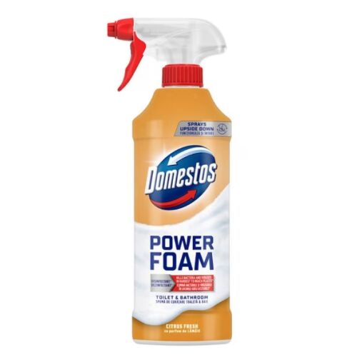 Domestos Power Foam Citrus Fresh Sprej za čišćenje WC-a i kupaonice, 435ml