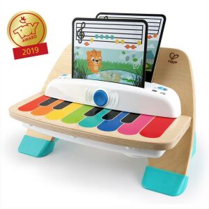 Baby Einstein Magic Touch Klavier, ein Holzspielzeugklavier mit bunten Tasten und einem Notenständer zum Spielen von Melodien und zum Erlernen von Musik - Musikinstrumente zum Spielen, Zeichentafeln, Schreibtafeln, Schreibwaren-Sets, Kreative Spiele, Maltafeln und Filzstifte