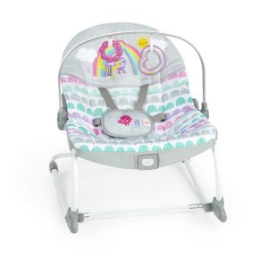 Bright Starts Rosy Rainbow bouncer, baby rocker with toy bar - Babies & Toddler