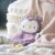 INGENUITY Nally Bean Bag Lovey Owl Plush Toy on a blanket
