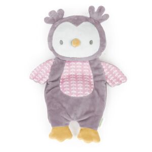 Ingenuity Nally Owl Plush Toy, purple and white, front view - Plush Toy