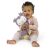 Happy baby hugging Ingenuity Nally Owl Plush Toy