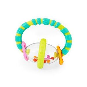 BRIGHT STARTS Csörgő és rágóka, színes, gyöngyökkel és gyűrűkkel, 3 hónapos kortól - Rágóka