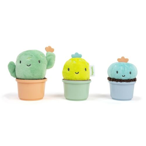 Ingenuity Calm Springs Plush Plant Rattles for Babies