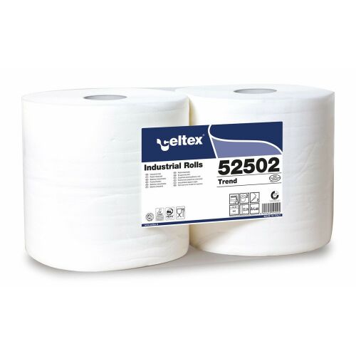 Celtex Trend ipari törlő cellulóz, 2 réteg, 272m, 800 lap, 26,5x34cm, 2 tekercs/zsugor 122389276