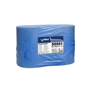 Celtex Blue Wiper XL Industrietuch blau Zellulose, 2-lagig, 1000 Blatt, 360m, 36x36cm, 2 Rollen/Schrumpf 122389282 - Celtex
