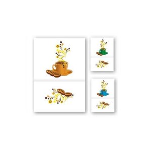 Fato Bar- und Eisserviette, Caffe Corretto 17x17cm 1-lagig 2000 Stück/Karton 129990942 - Papierprodukte für den Haushalt