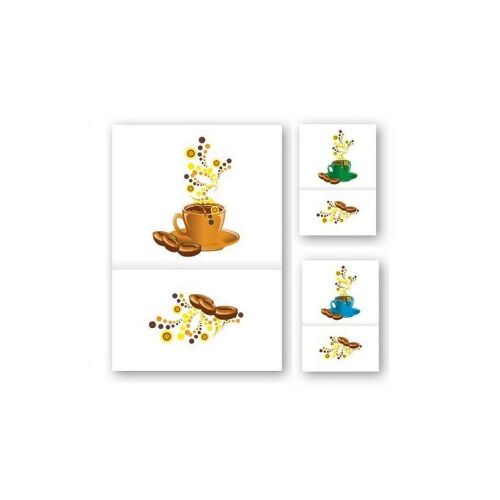 Fato Bar- und Eisserviette, Caffe Corretto 17x17cm 1-lagig 2000 Stück/Karton 129990942